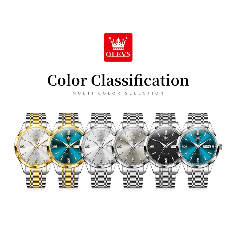 OLEVS 7056 Sapphire Crystal Automatic Watch For Men