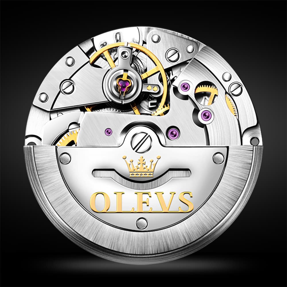 OLEVS 6630 Sunburst Dial Mechanical Watch for Men