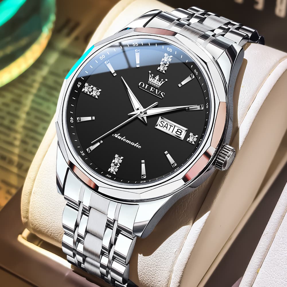 OLEVS 7056 Sapphire Crystal Automatic Watch For Men