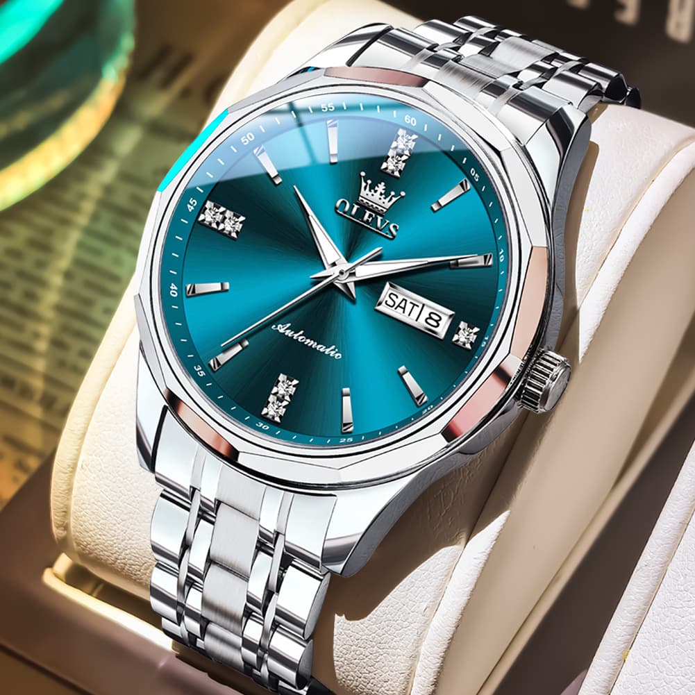 OLEVS 7056 Sapphire Crystal Automatic Watch For Men