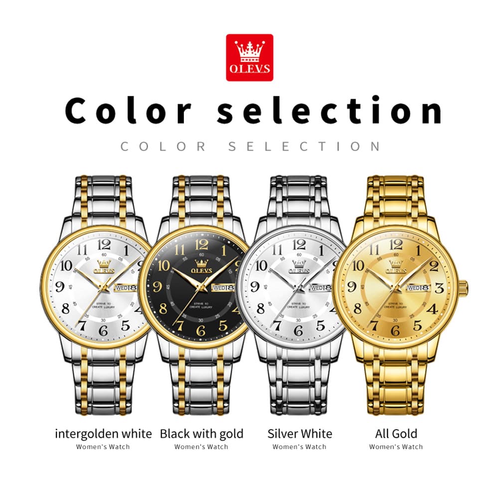 OLEVS 2891 Classic Digital Dial Couples Watch for Men Women