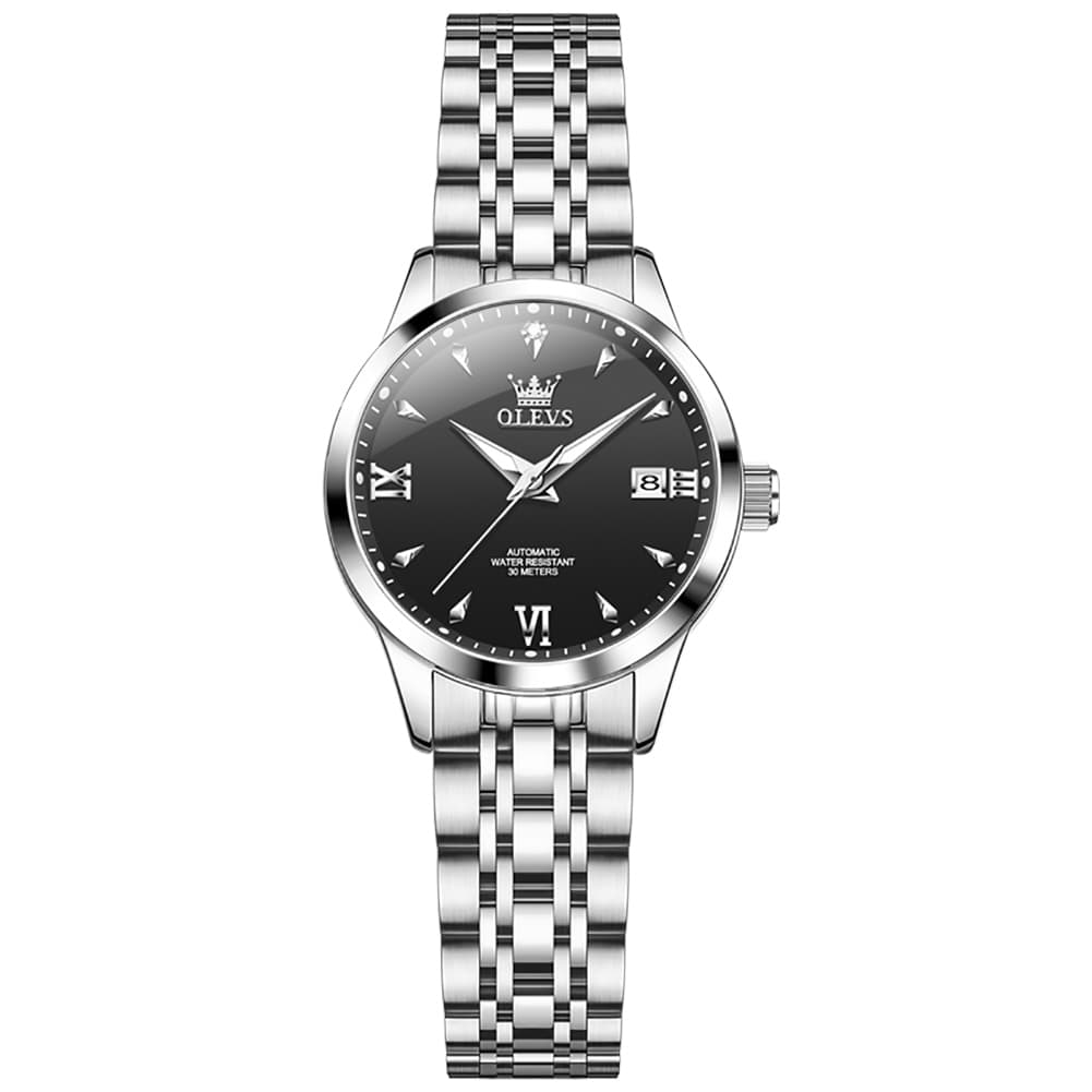 OLEVS Diamond Dial Day Date Automatic Mechanical Watch 9956 for Women
