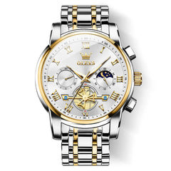 OLEVS 2859 Luxury Moon Phase Chronograph Quartz Watch for Men