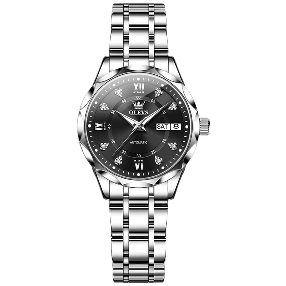 OLEVS 6727 Automatic Diamond Mechanical Watch For Women
