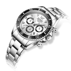 OLEVS Women Chronograph Watch Stainless Steel Sport Date Quartz 5632