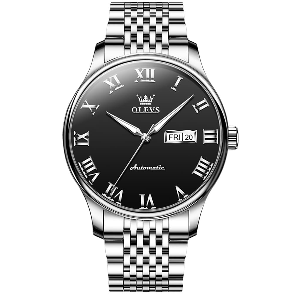 OLEVS Roman Numeral Day Date Automatic Mechanical Watch 9929 for Men