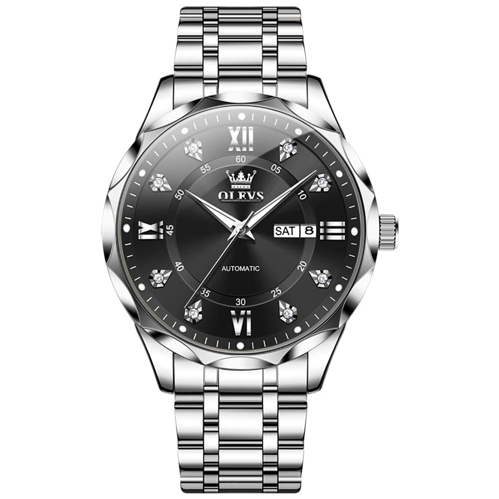 OLEVS 6727 Automatic Mechanical Diamond Watch For Men