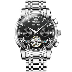 OLEVS 6607 Classic Open Heart Automatic Mechanical Watch for Men