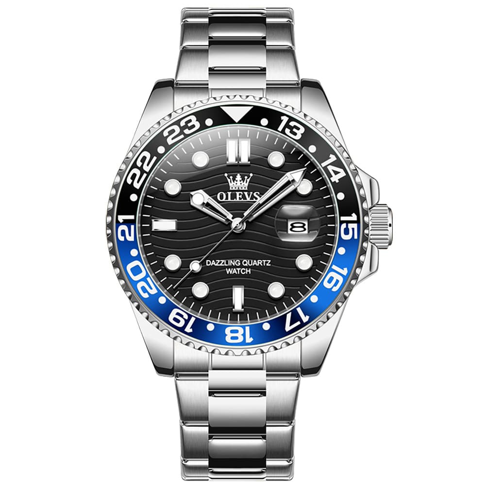 OLEVS 3610 Dive Style Steel Quartz Watch for Men