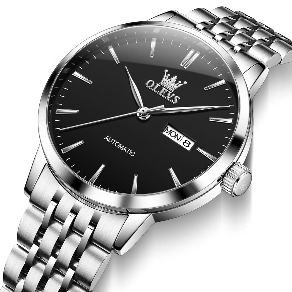 OLEVS 7048 Minimalist Dual Calendar Automatic Watch For Men