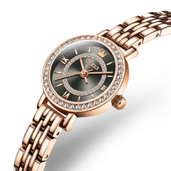 OLEVS Diamond Bezel Jewelry Bracelet Watch 5508 Petite Quartz for Women