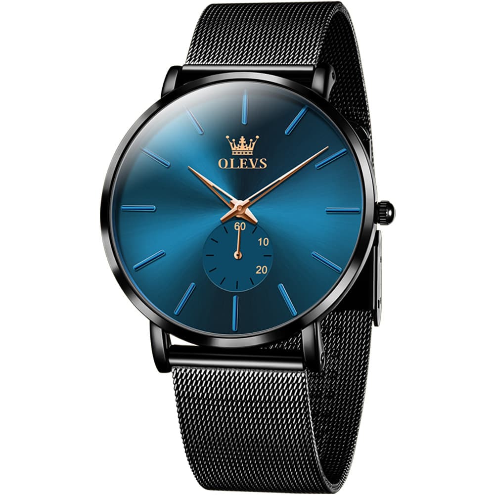 OLEVS 9954 Ultra Thin Milanese Mesh Quartz Watch for Men