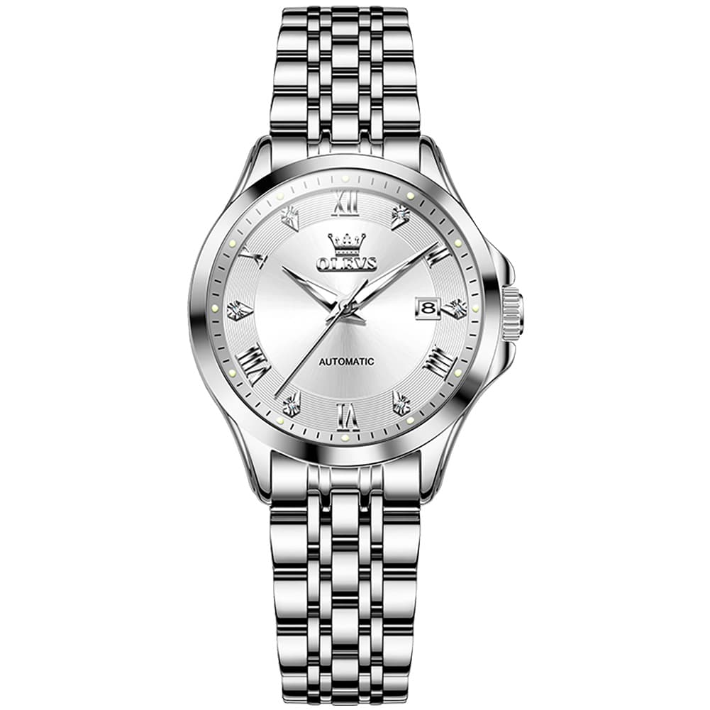 OLEVS 6702 Elegant Diamond Automatic Mechanical Watch For Women