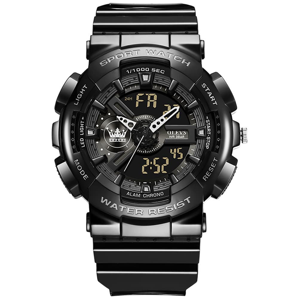 OLEVS 1102 Rugged Dual Display Digital Sport Watch for Men