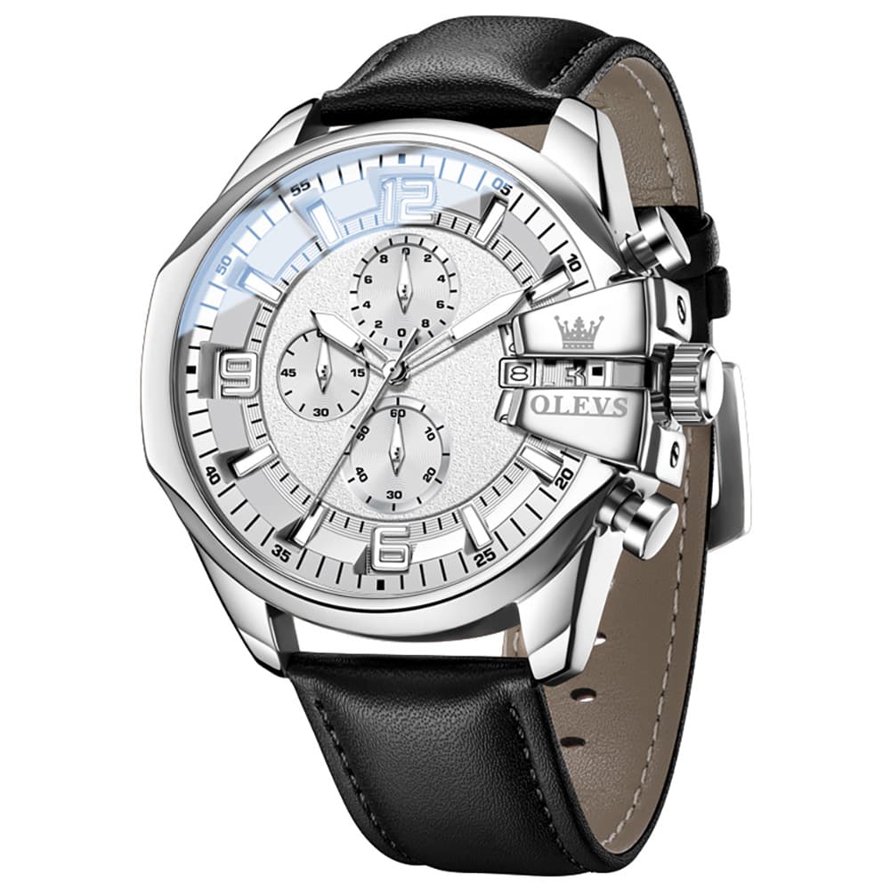 OLEVS 2978 Oversized 50mm Chronograph Quartz Watch for Men