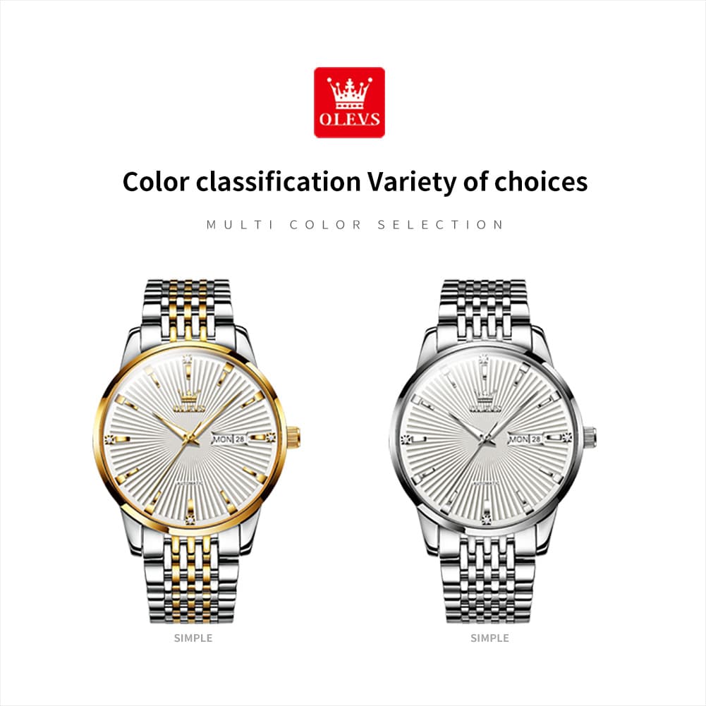 OLEVS 6653 Stainless Steel Automatic Mechanical Watch for Men
