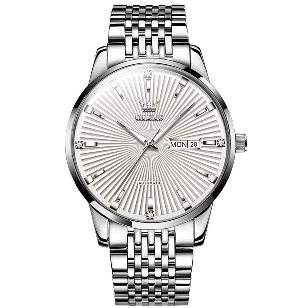 OLEVS 6653 Stainless Steel Automatic Mechanical Watch for Men
