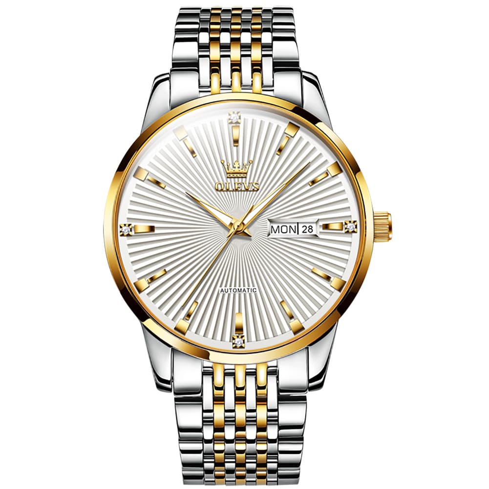 OLEVS 6653 Stainless Steel Automatic Mechanical Watch for Men