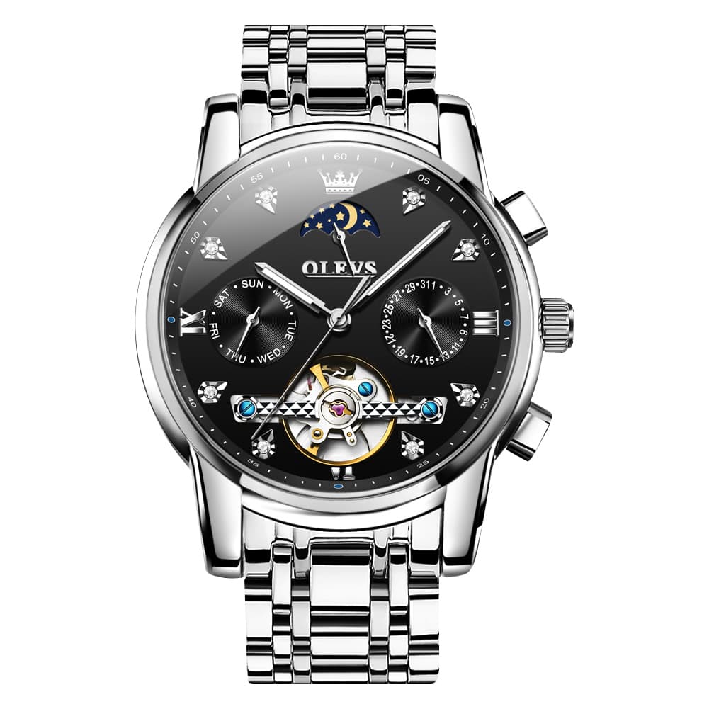 OLEVS 6678 Mechanical Moon Phase Automatic Watch for Men
