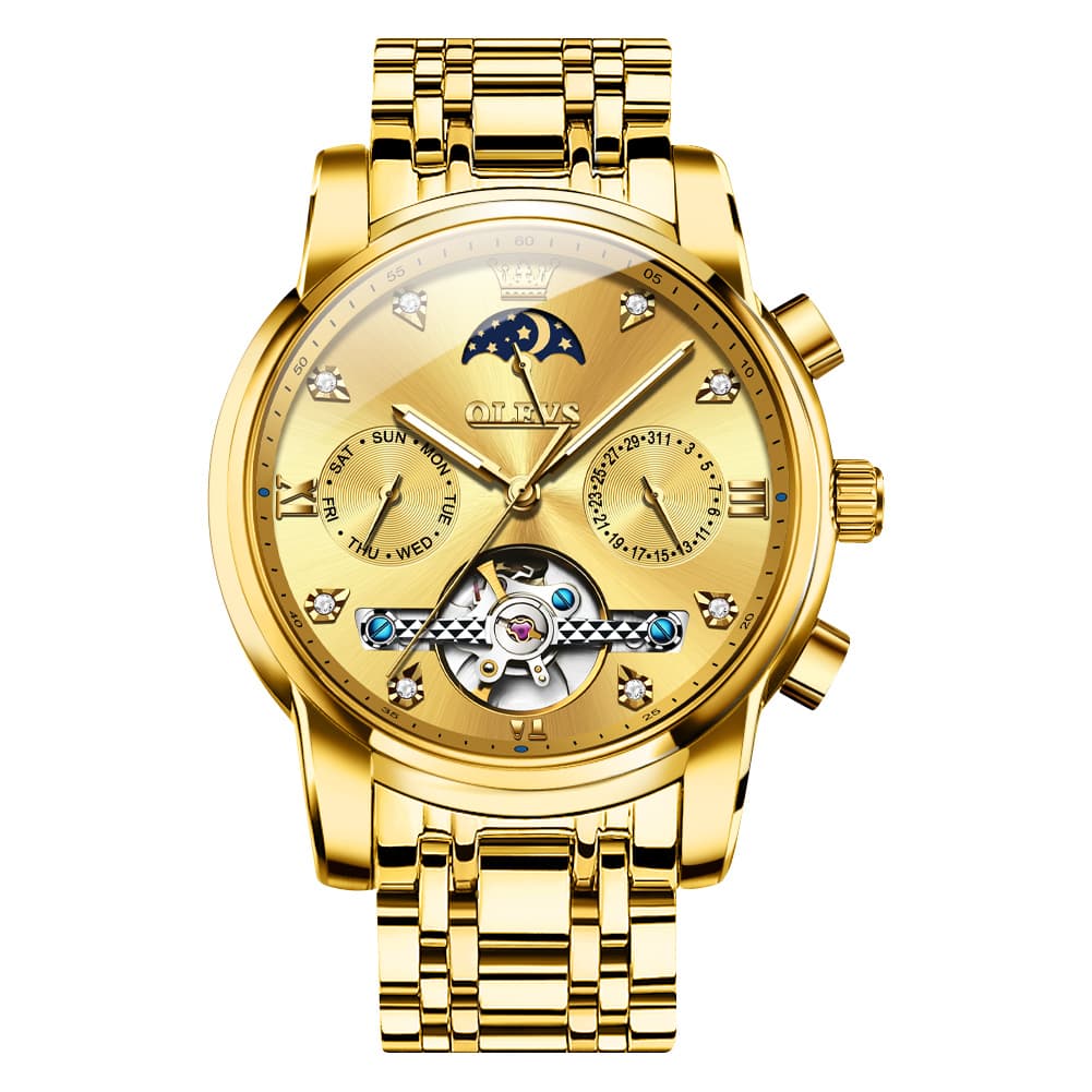 OLEVS 6678 Mechanical Moon Phase Automatic Watch for Men