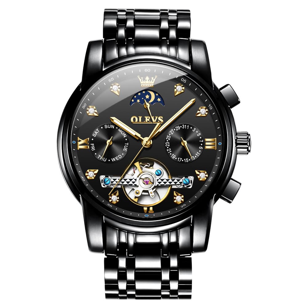 OLEVS 6678 Mechanical Moon Phase Automatic Watch for Men