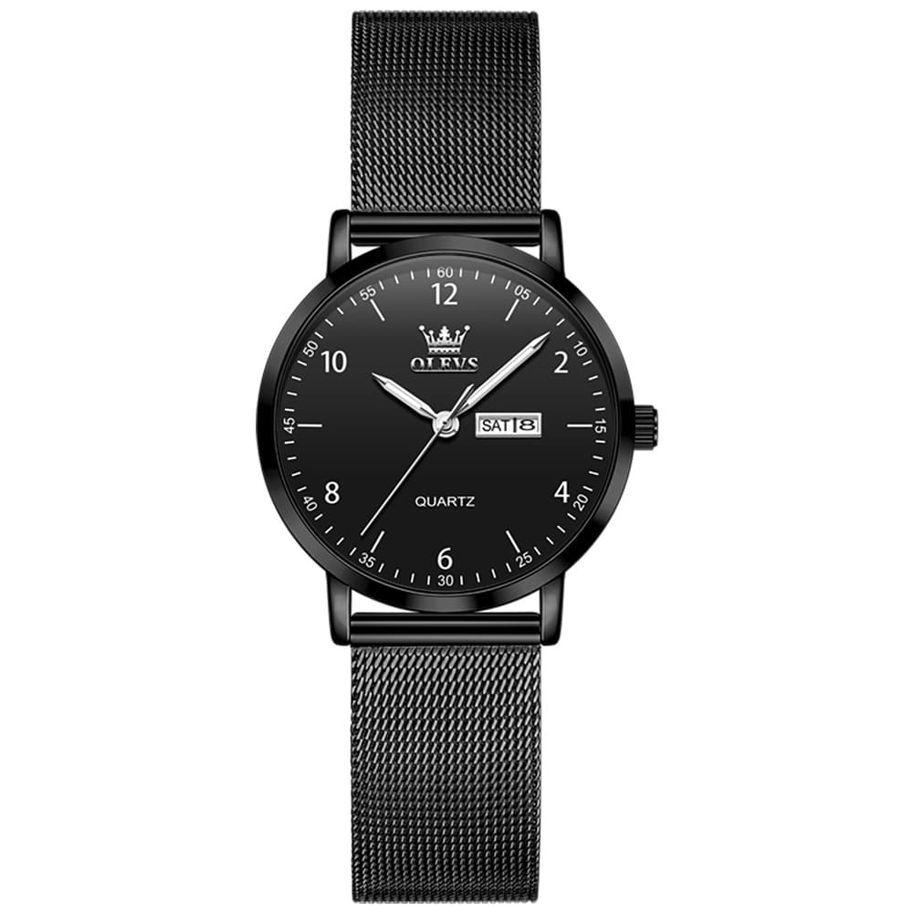 OLEVS 2996N Milanese Steel Minimalist Quartz Watch for Women
