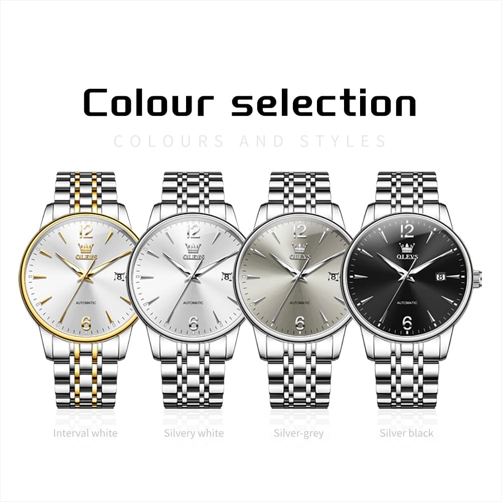 OLEVS 6741 Classic Minimalist Mechanical Watch for Men