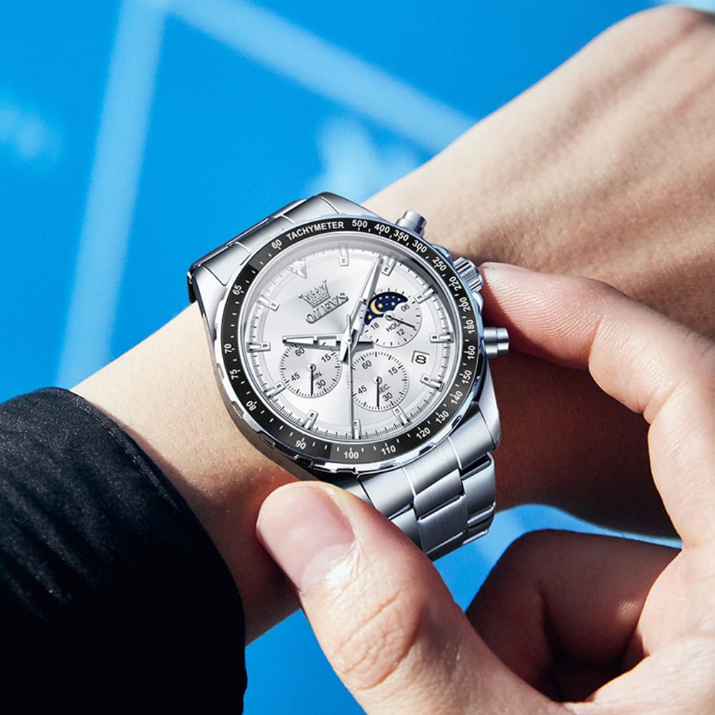 OLEVS 2945 Racing Chronograph Quartz Watch for Men