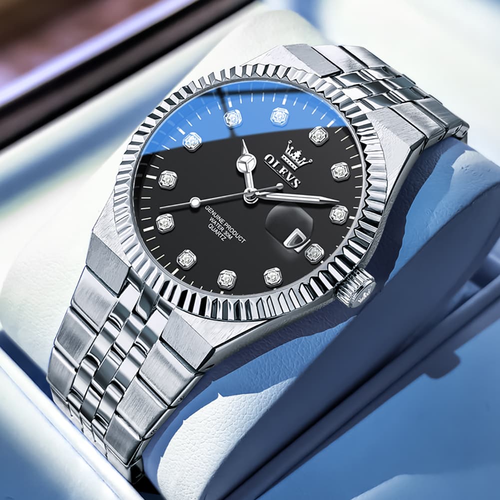 OLEVS 2989 Steel Luminous Dress Watch for Men