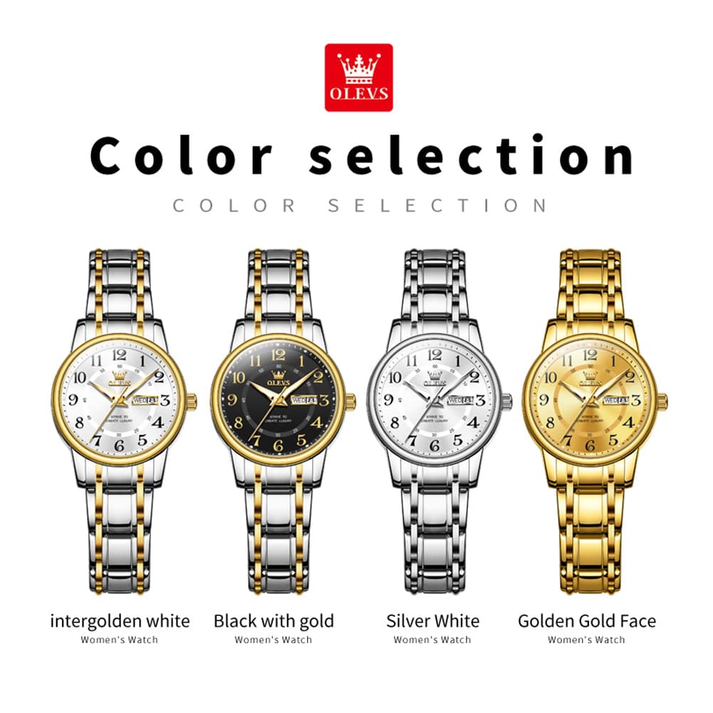 OLEVS 2891 Classic Digital Dial Couples Watch for Men Women