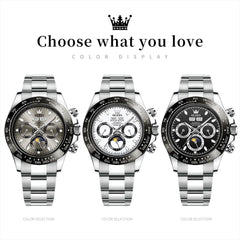 OLEVS 6654 Automatic Mechanical Moon Phase Watch for Men