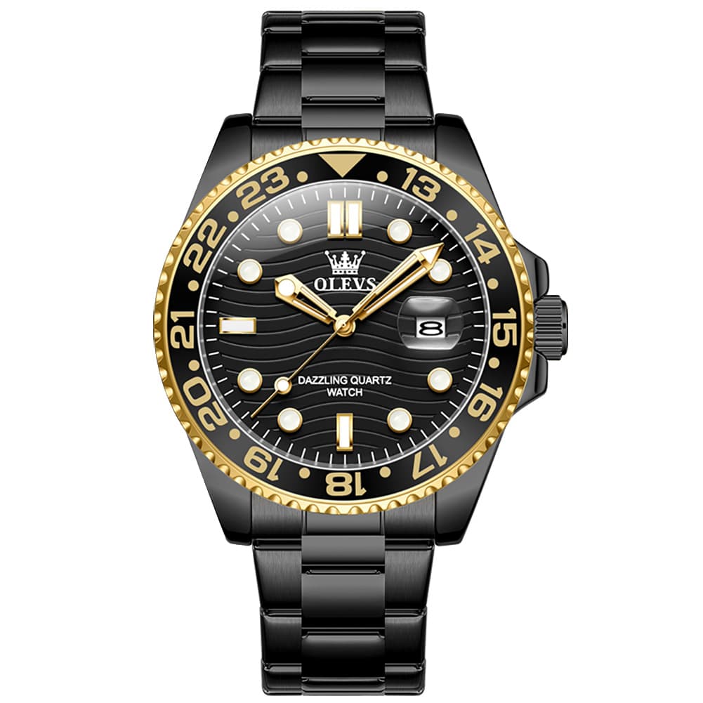 OLEVS 3610 Dive Style Steel Quartz Watch for Men