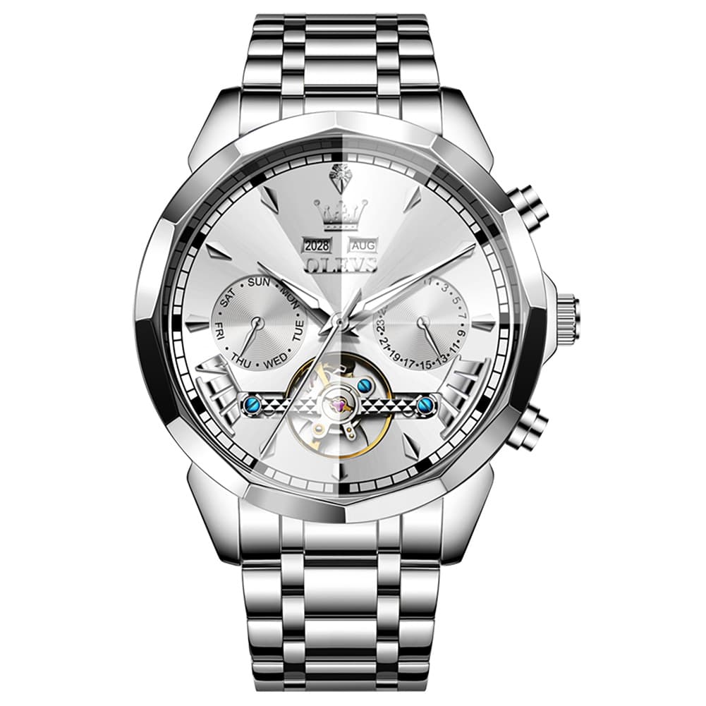 OLEVS 6619 Skeleton Mechanical Watch for Men
