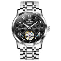 OLEVS 6668 Stainless Steel Mechanical Multifunction Watch for Men