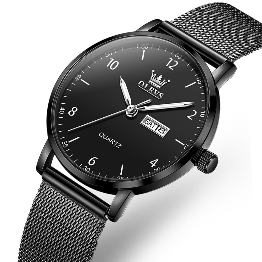 OLEVS 2996N Milanese Steel Minimalist Quartz Watch for Women