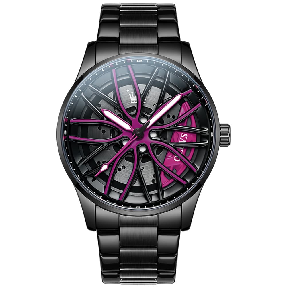 OLEVS 9937 Wheel Caliper Rim Racing Quartz Watch for Men