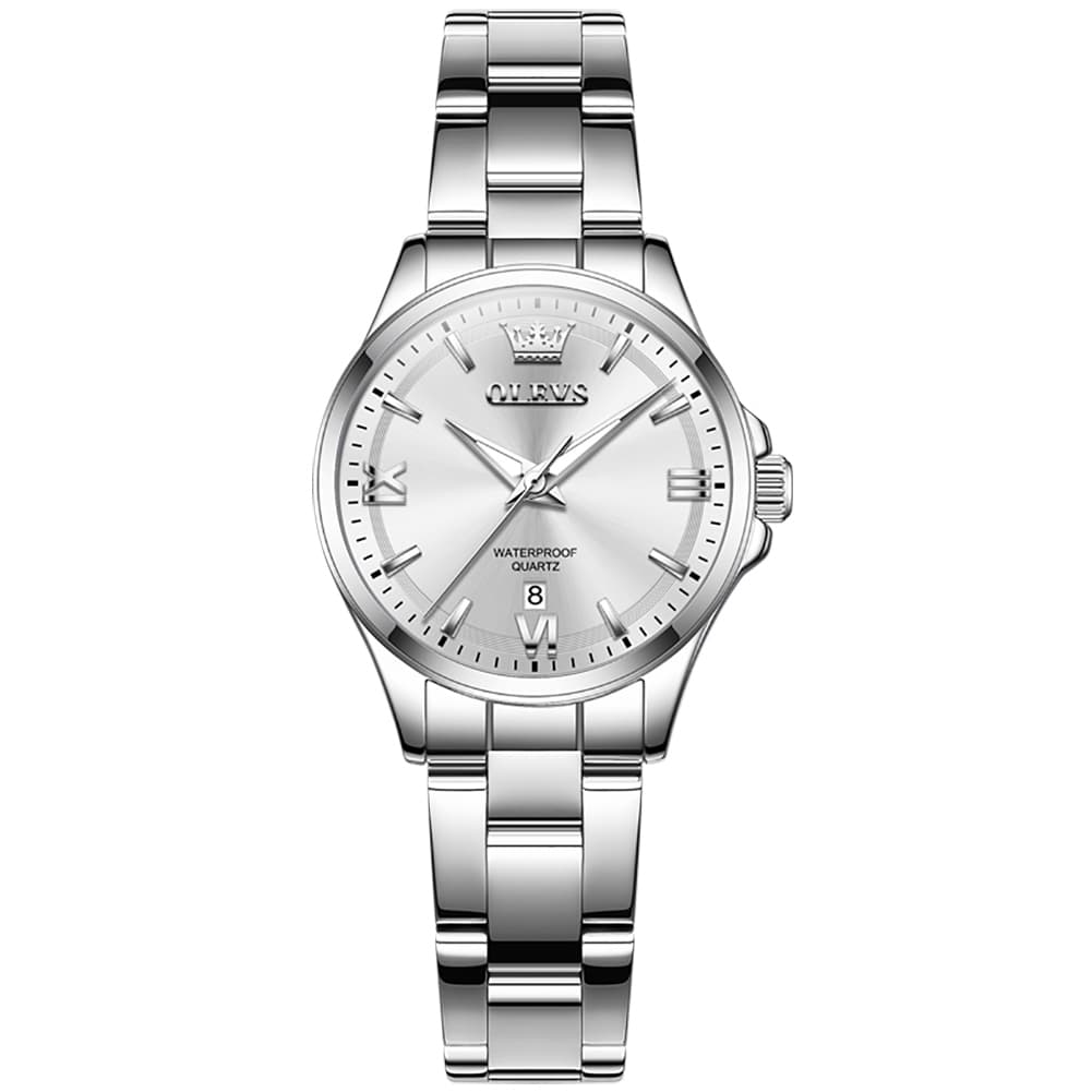 OLEVS 3668 Quartz Pastel Stainless Steel Watch For Women