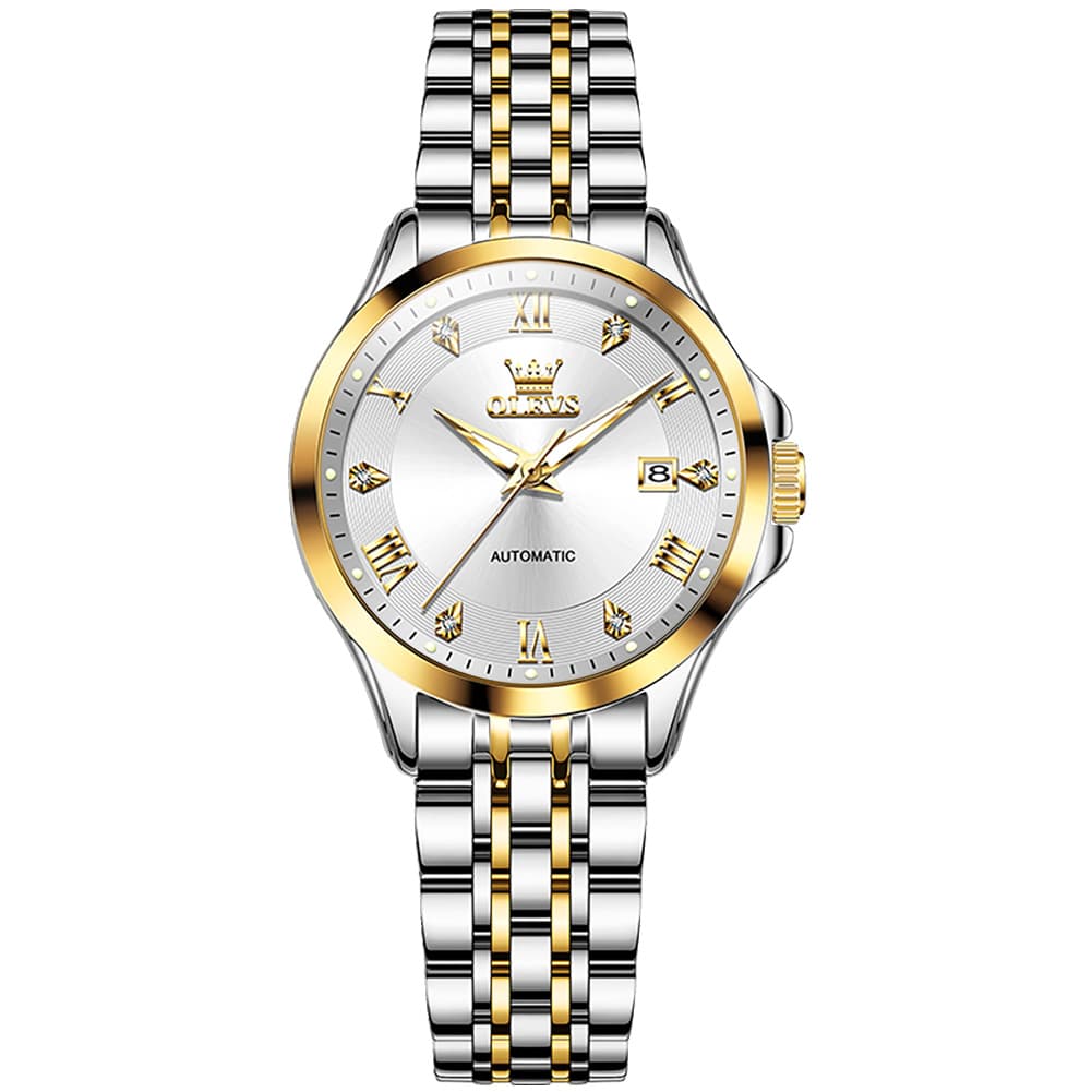 OLEVS 6702 Elegant Diamond Automatic Mechanical Watch For Women