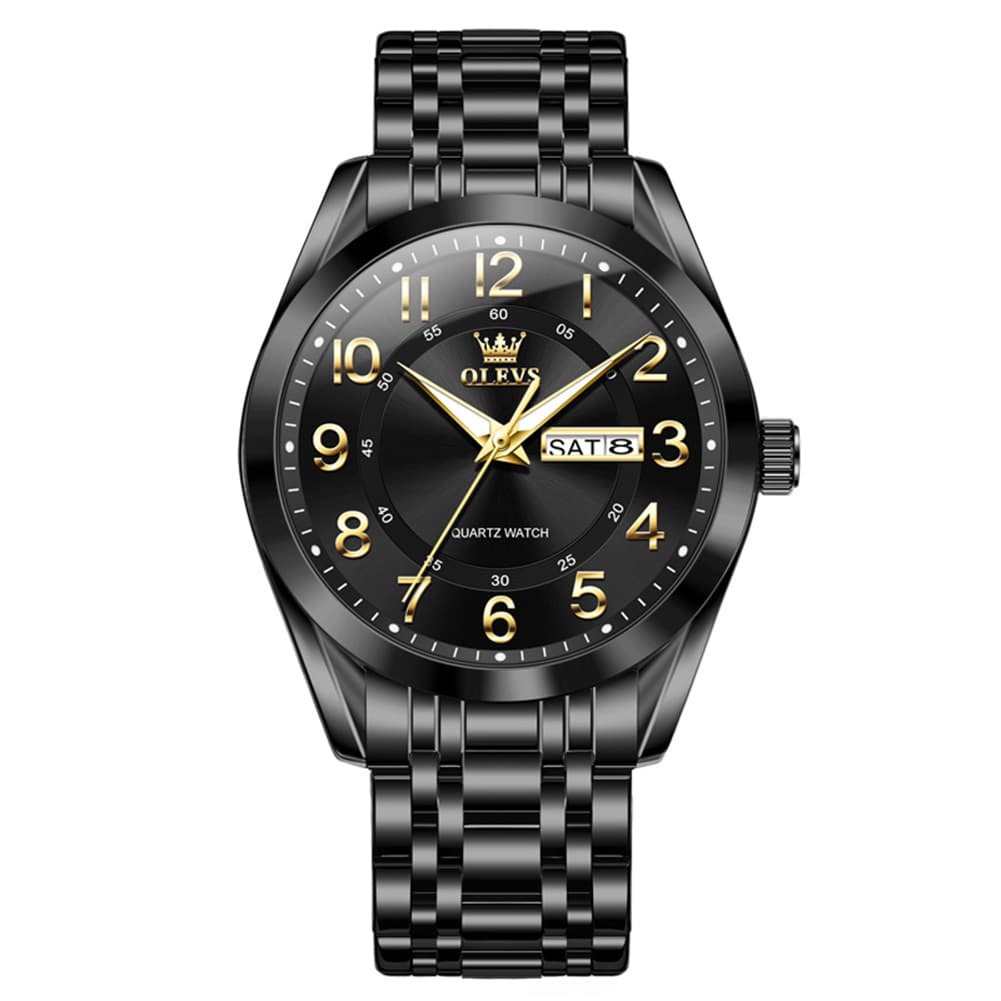 OLEVS 3666 Quartz Luminous Stainless Steel Watch For Men