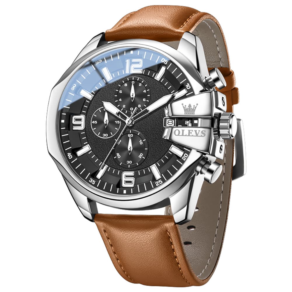 OLEVS 2978 Oversized 50mm Chronograph Quartz Watch for Men