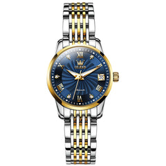 OLEVS 6630 Petite Sunburst Mechanical Watch for Women