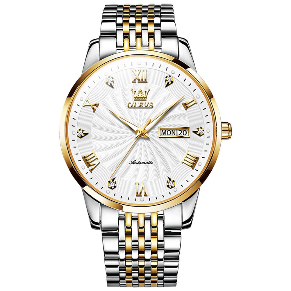 OLEVS 6630 Sunburst Dial Mechanical Watch for Men