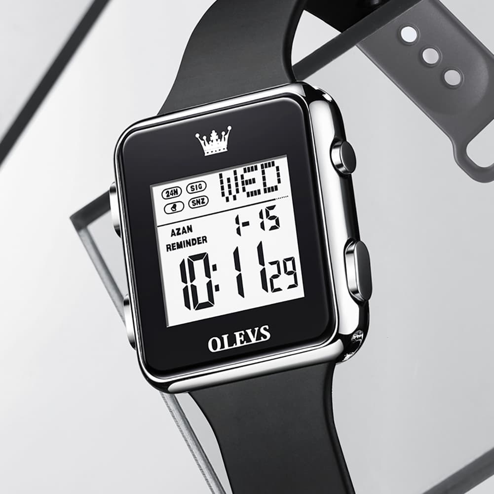 OLEVS 1105 Sleek Retro Digital Sport Watch for Men