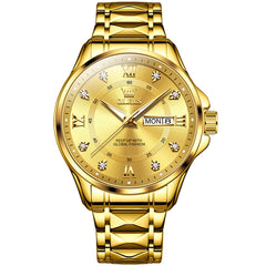 OLEVS 2906 Diamond Day Date Quartz Watch for Men