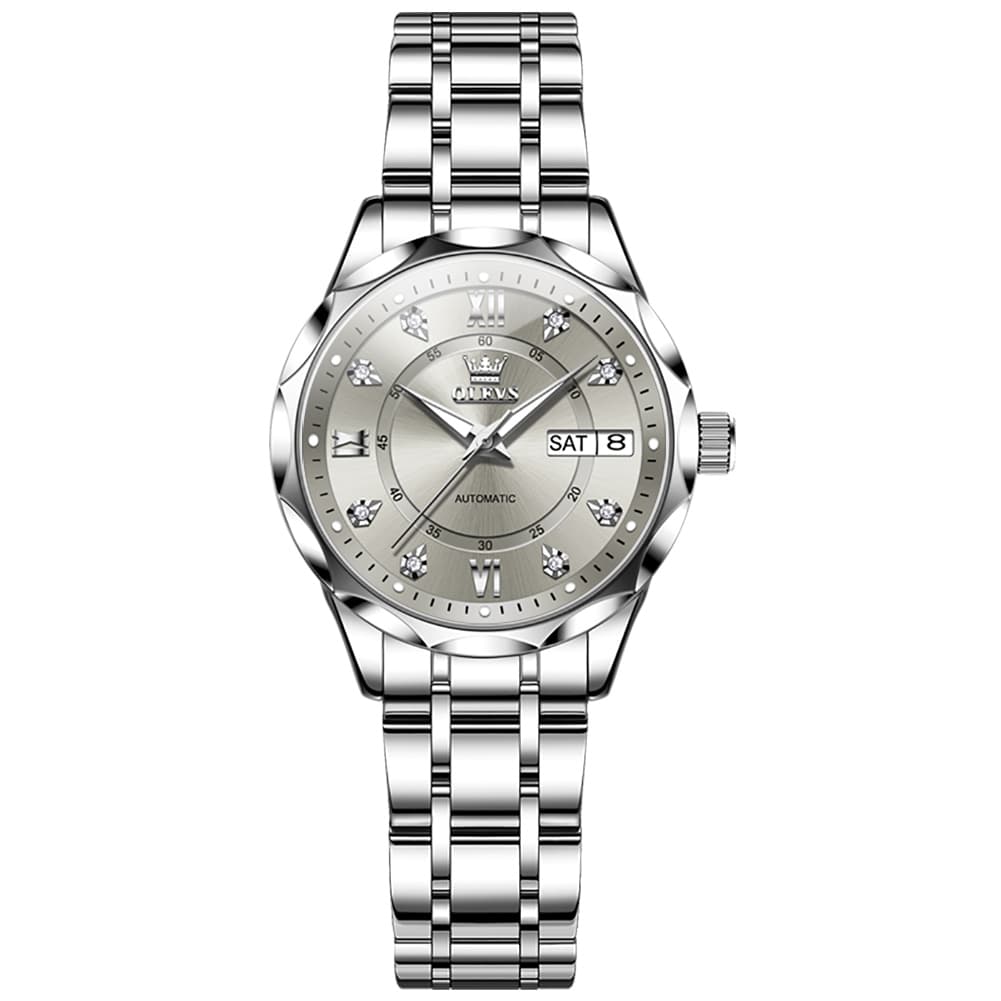 OLEVS 6727 Automatic Diamond Mechanical Watch For Women