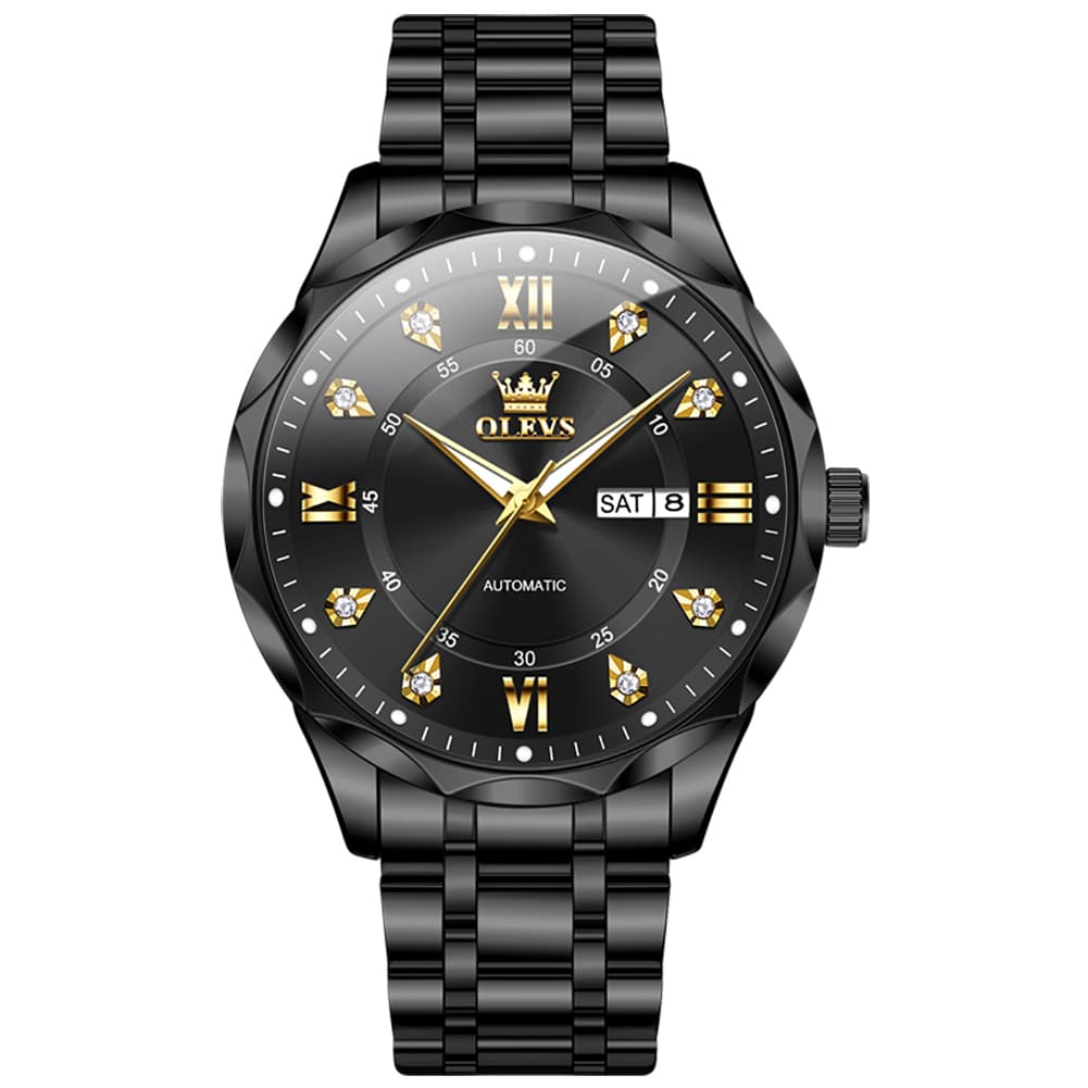 OLEVS 6727 Automatic Mechanical Diamond Watch For Men