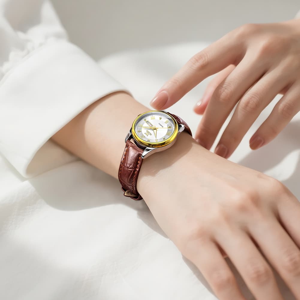 OLEVS 3649 Ultra-thin Classic Quartz Watch for Women