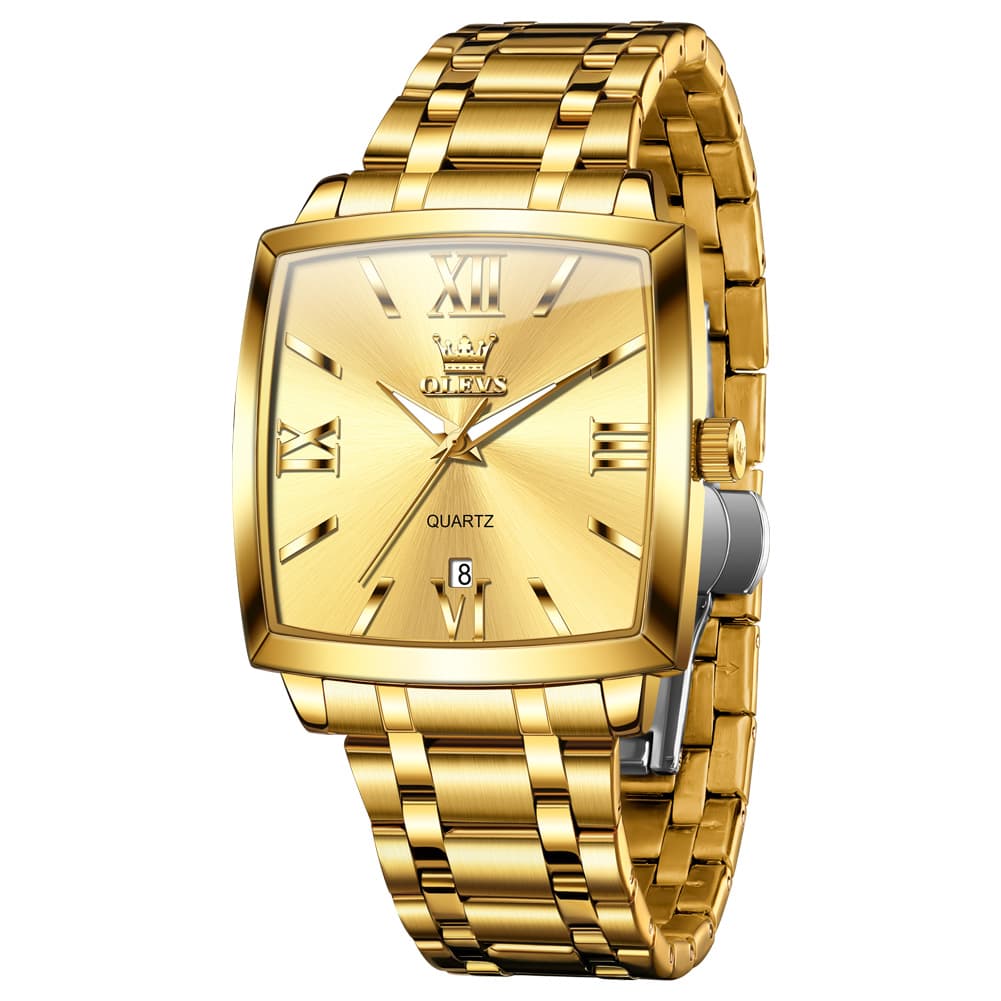 OLEVS 2969 Square Classic Quartz Watch for Men