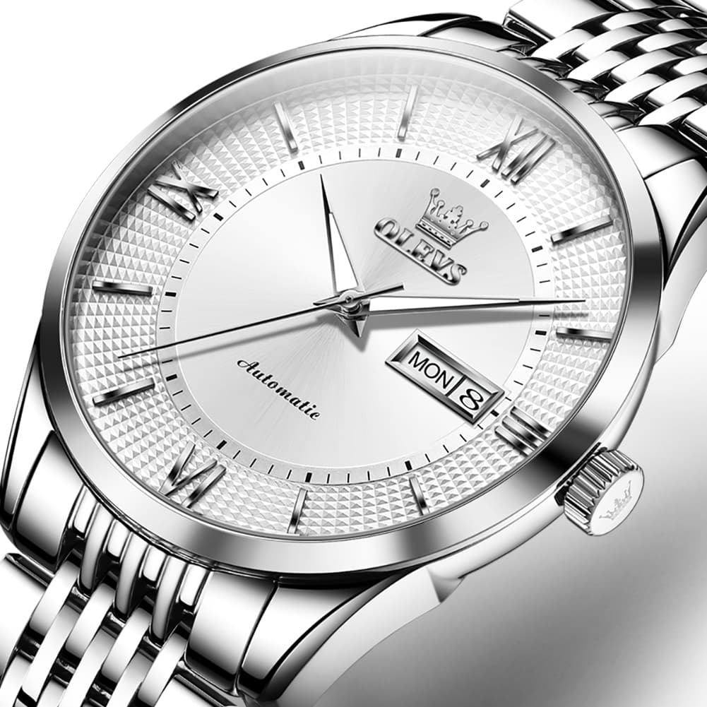 OLEVS 6657 Stainless Steel Automatic Mechanical Watch for Men