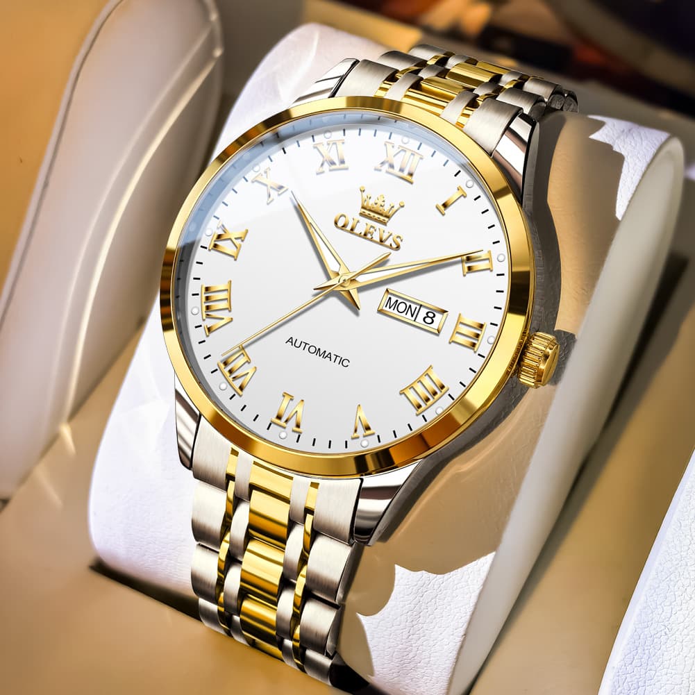 OLEVS 7060 Classic Roman Numeral Automatic Watch For Men